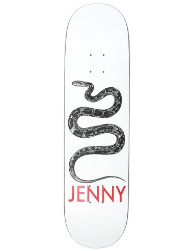 Snek White 8.25" Skateboard Deck les ctes